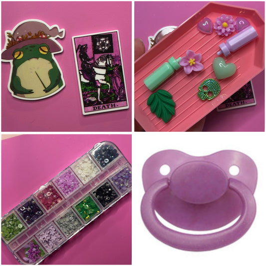 Glitter purple DIY KIT