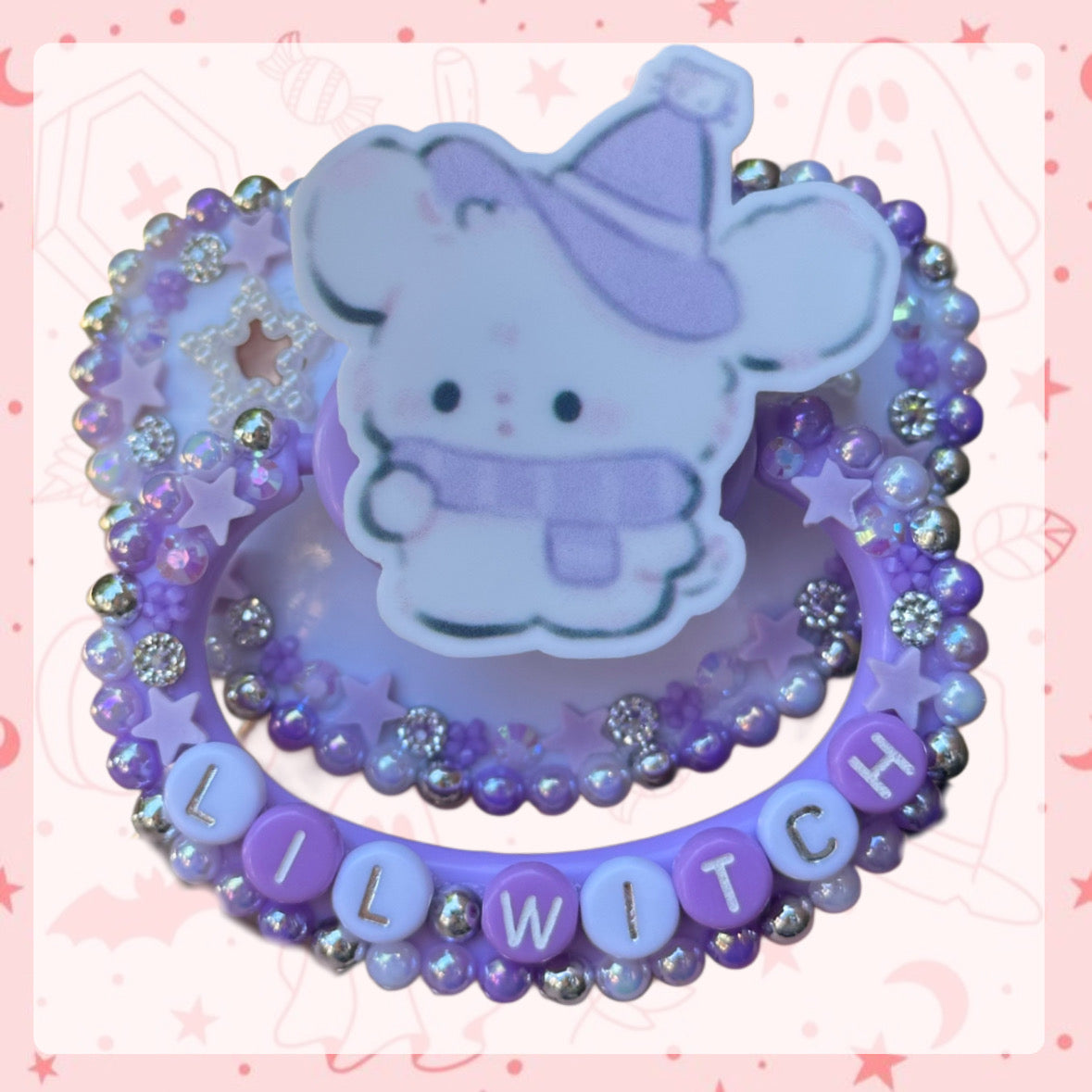 Lil witch deco pacifier