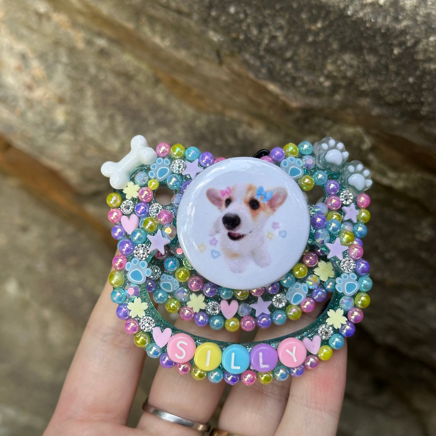 V1 Silly puppy deco pacifier