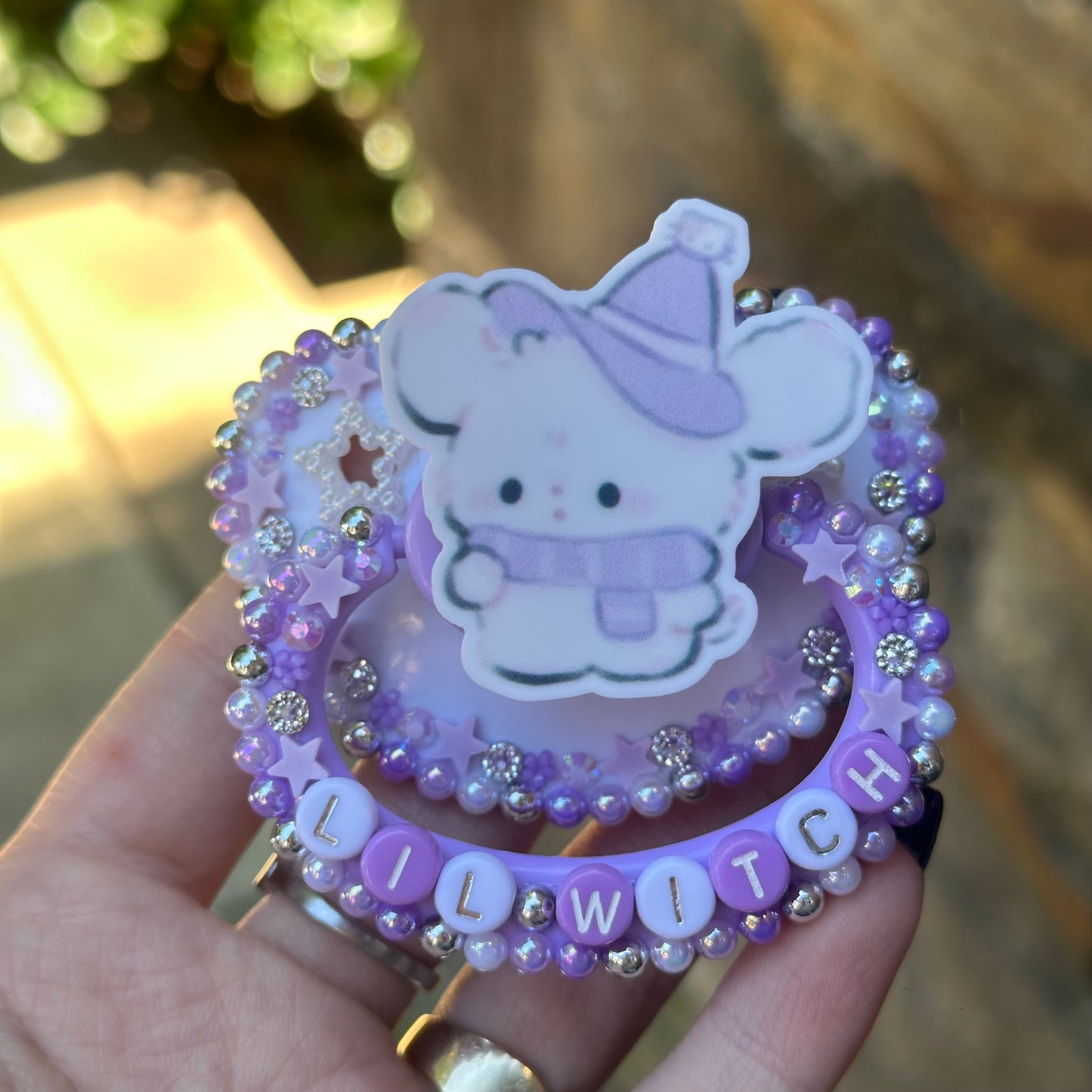 Lil witch deco pacifier