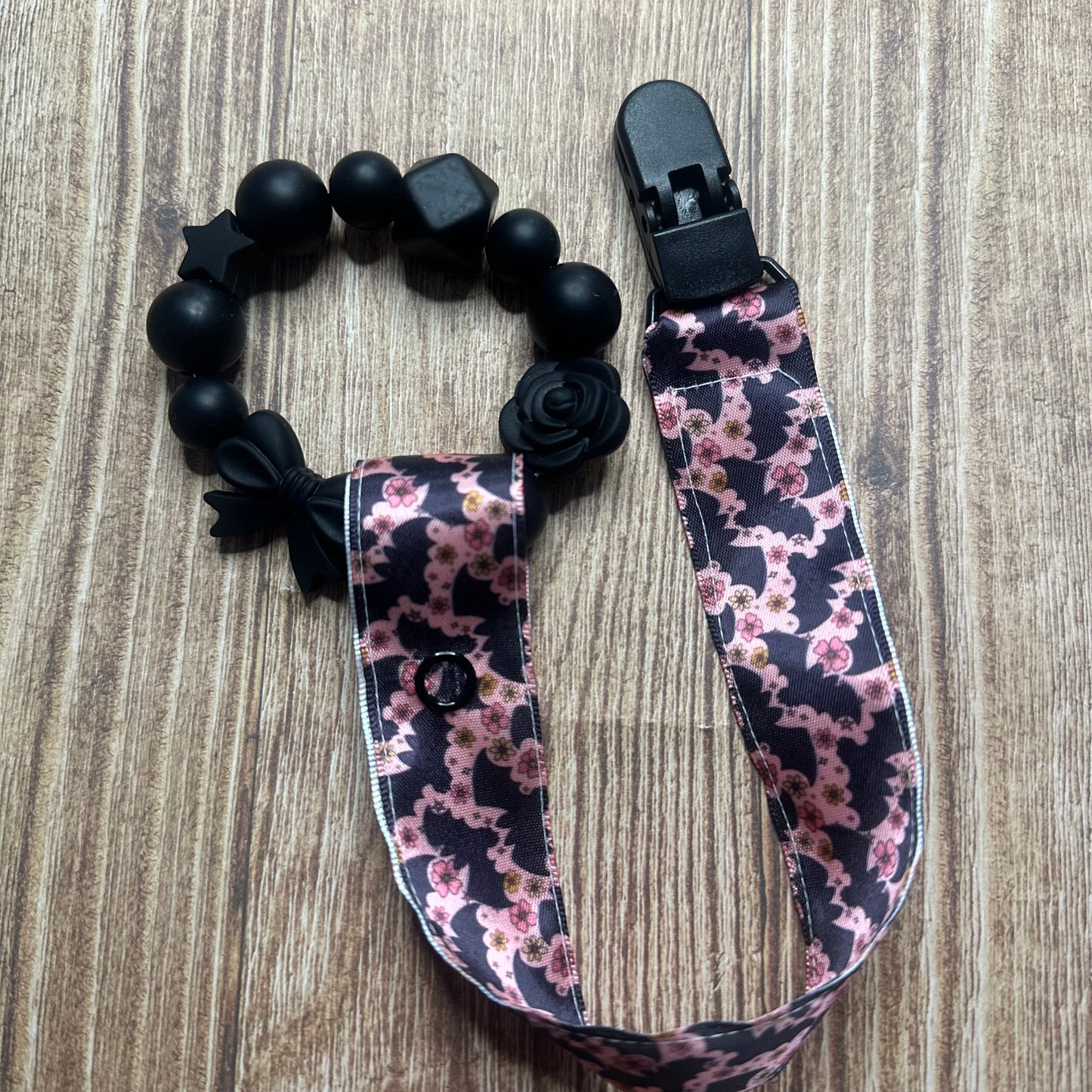 Bat Teether + Clip set