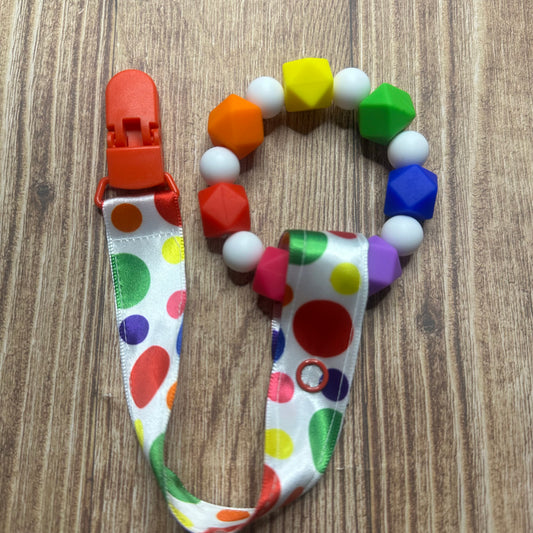 Clown Teether + Clip set