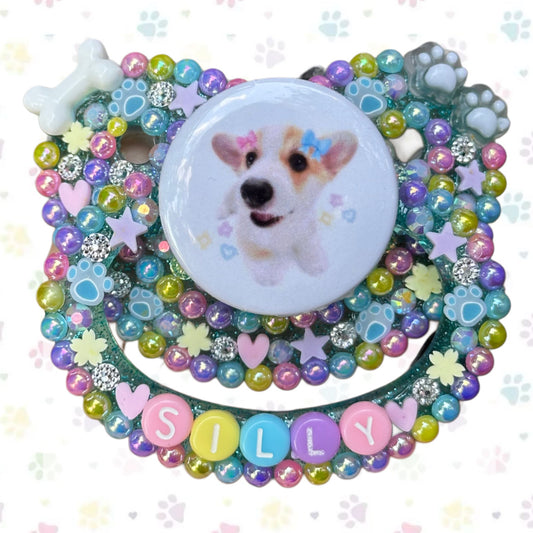 V1 Silly puppy deco pacifier