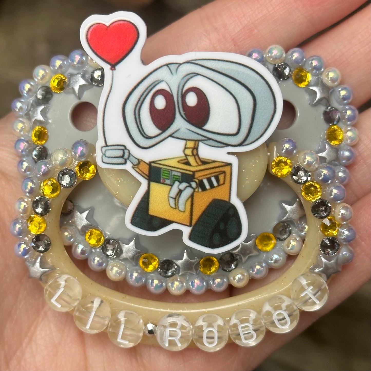 Lil robot deco pacifier