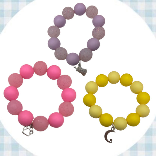 Floral Teether bracelet set