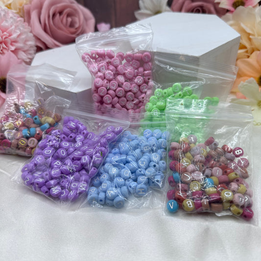 100pc letter beads