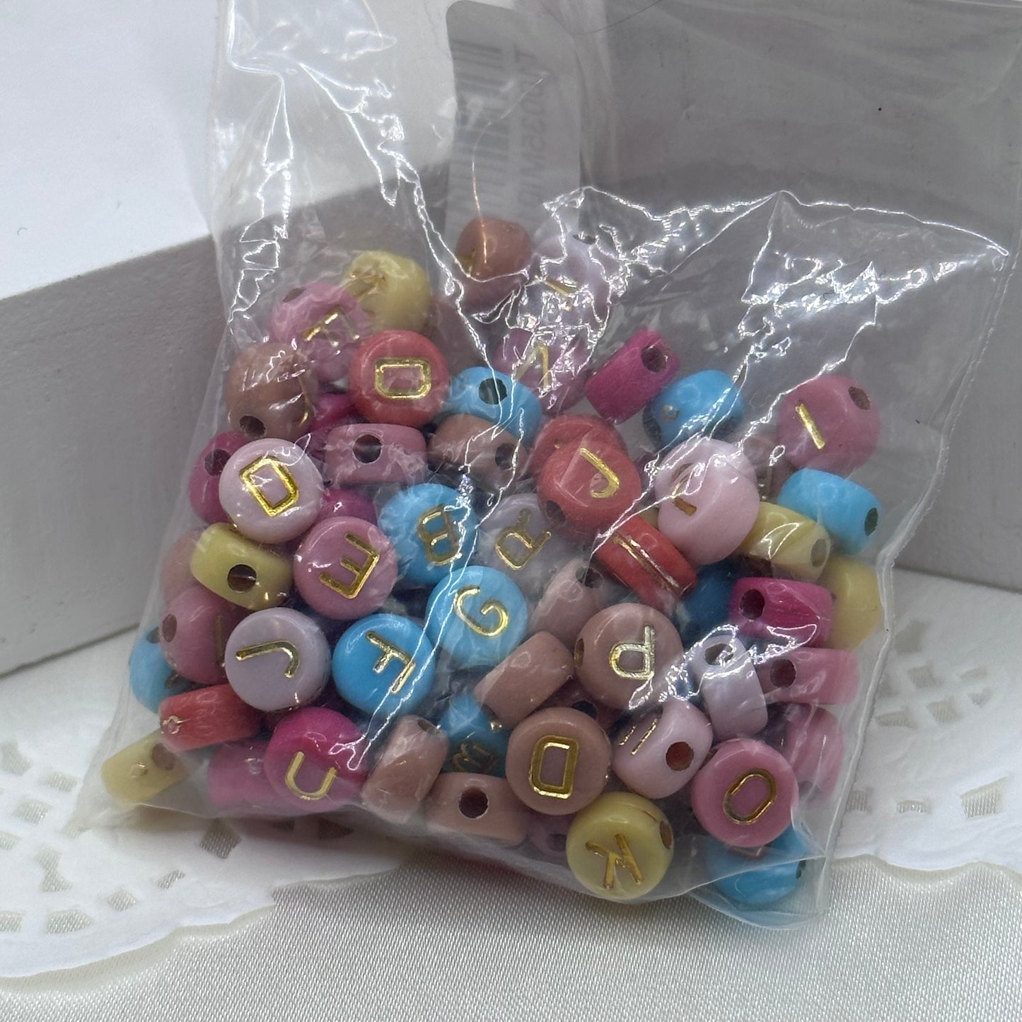 100pc letter beads