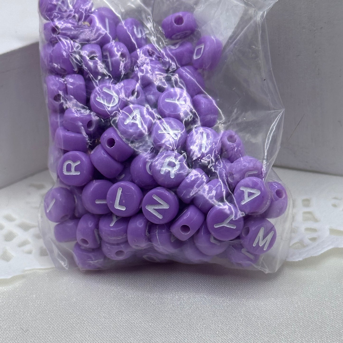 100pc letter beads