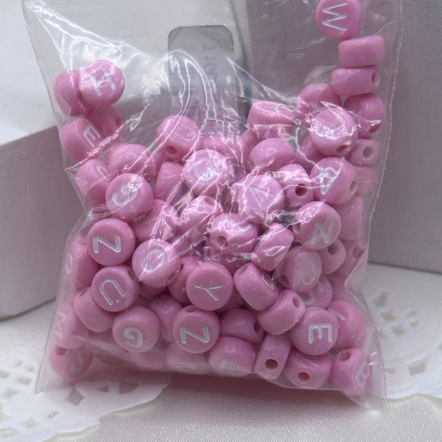 100pc letter beads