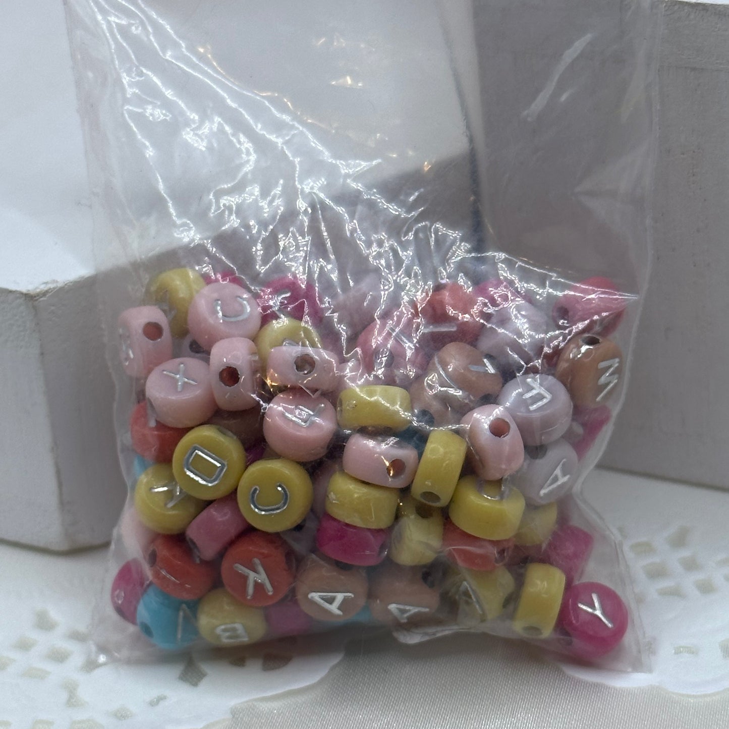 100pc letter beads