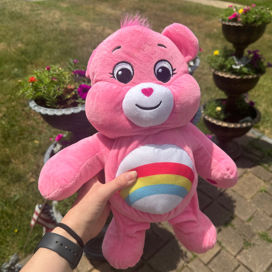 pink bear plush set