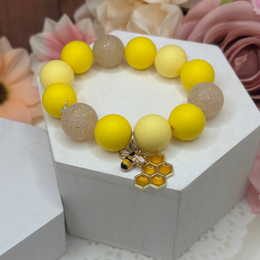 Large Honey Bee Teether Bracelet