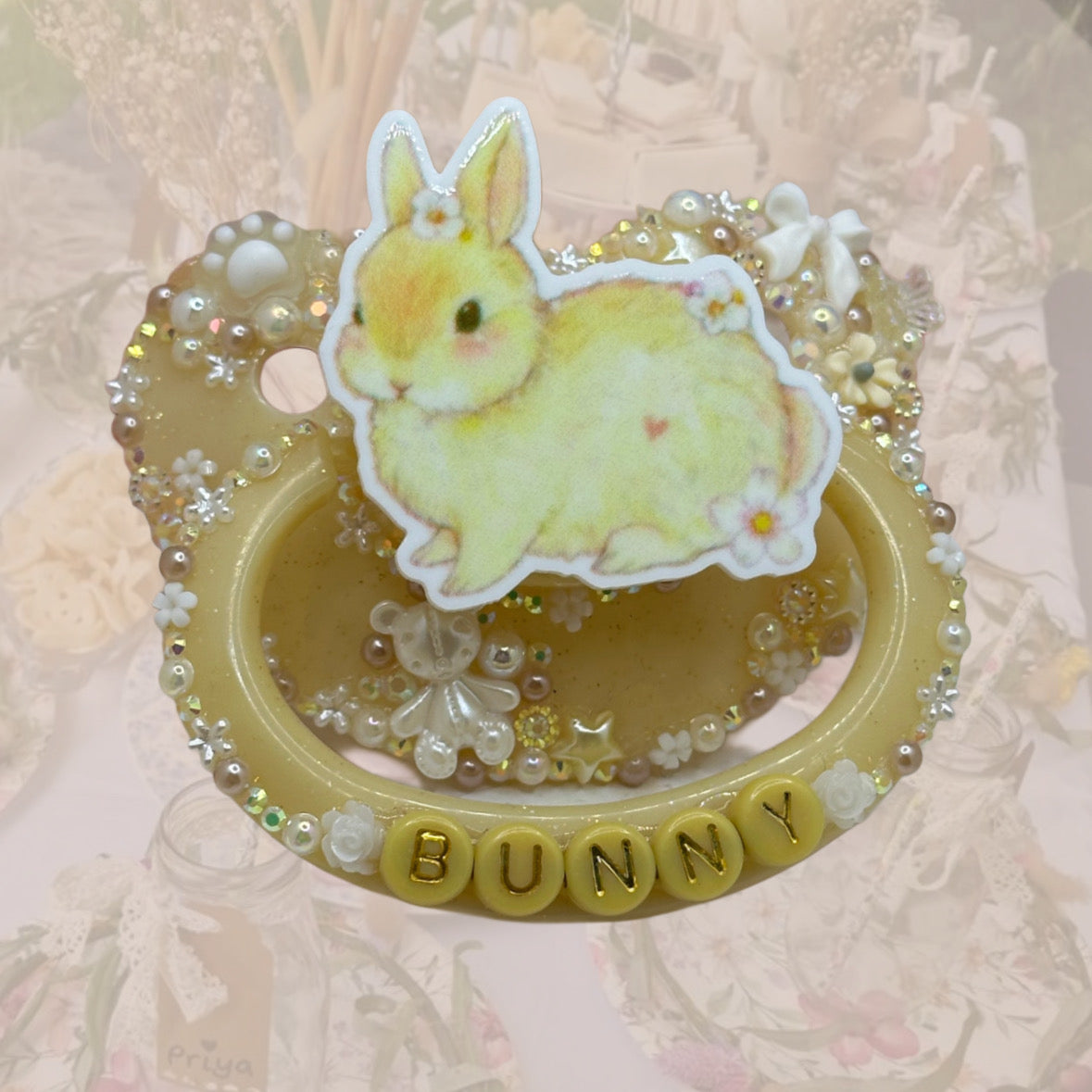 Bunny deco pacifier